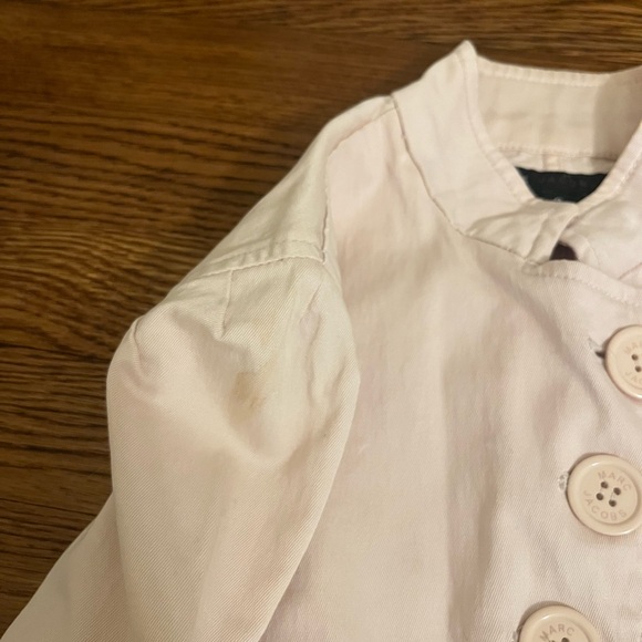 Marc Jacobs Light Pink Asymmetric Button Down Military Jacket - Picture 5 of 6